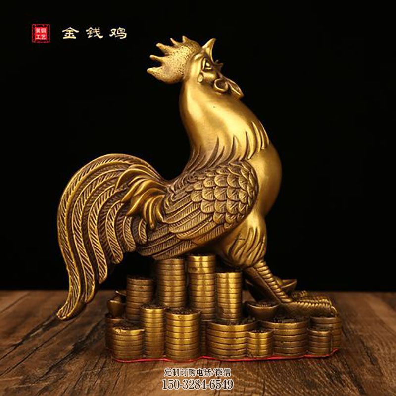 铜公鸡雕塑抽象 园林家禽雕塑摆件订做 园林铜公鸡雕塑摆件订做