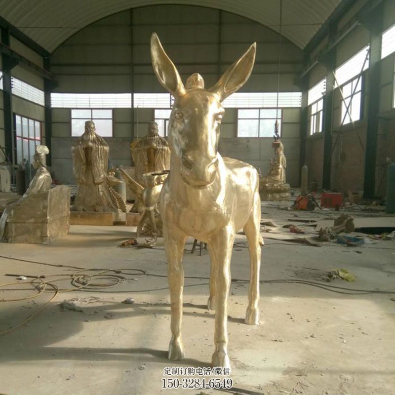 大型毛驴雕塑 户外动物雕塑摆放制作 广场毛驴雕塑供求