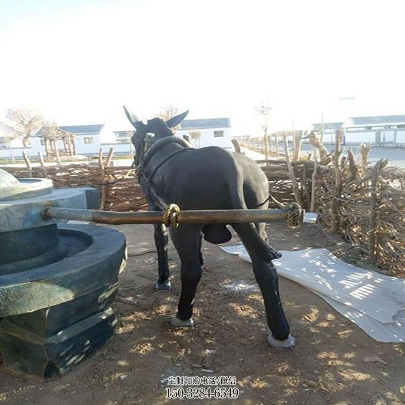 钢铸毛驴雕塑 景区动物雕塑优选 毛驴雕塑装饰精品