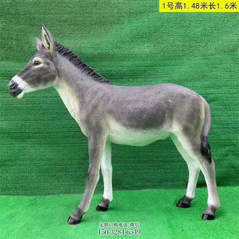 中式毛驴雕塑 园林景观动物雕塑精选 园林毛驴雕塑摆件订做