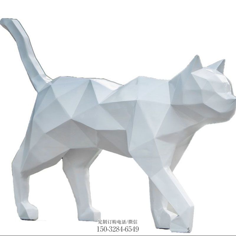 各类小猫雕塑 动物雕塑工艺服务商 商业不锈钢猫雕塑标准