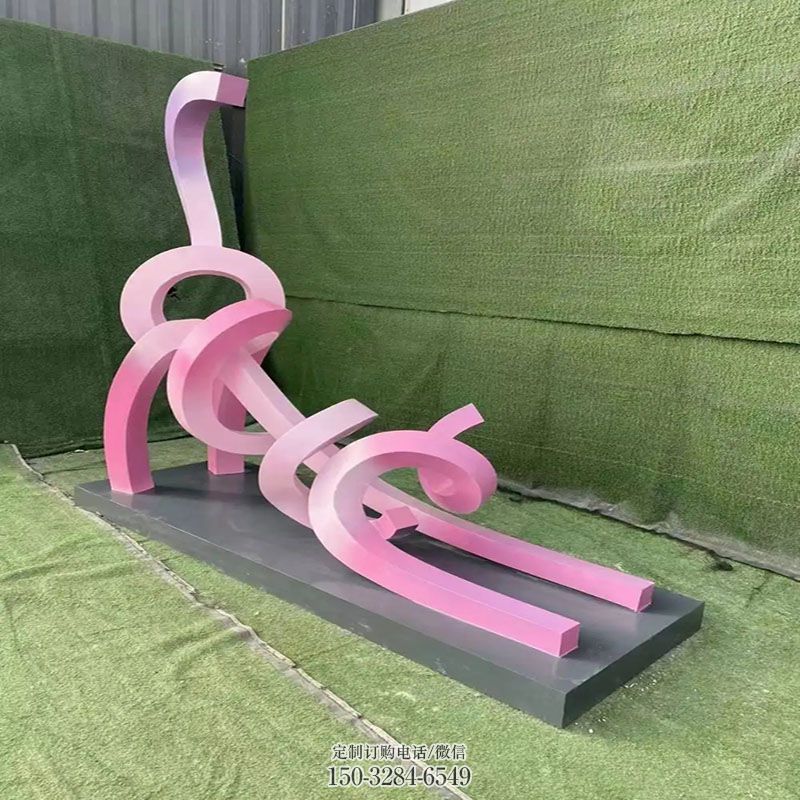 环境小猫雕塑 园林动物雕塑摆件订做 空间不锈钢猫雕塑精品