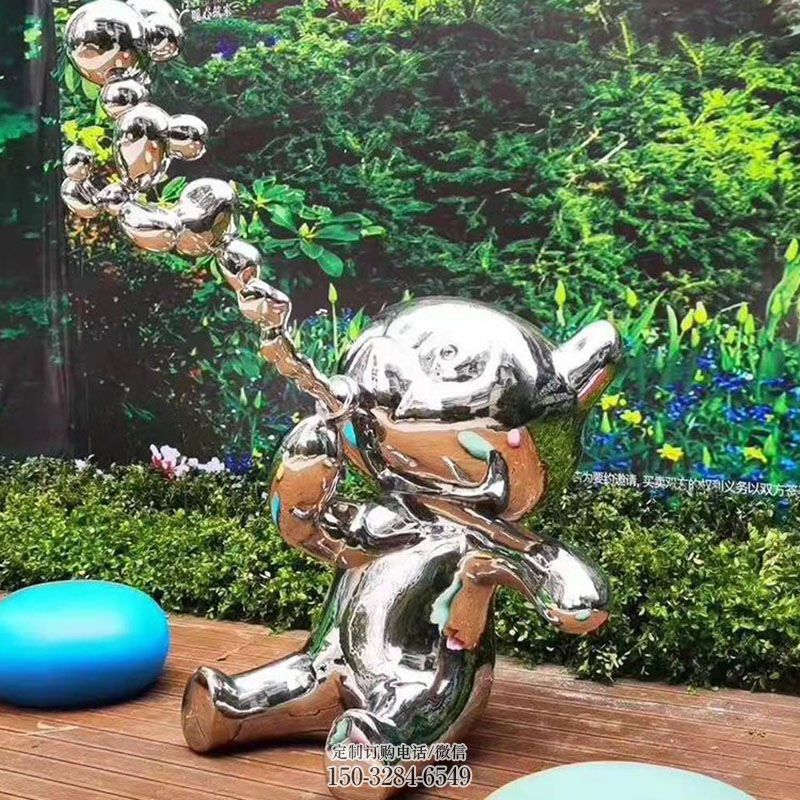 企业小猫雕塑 景观艺术动物雕塑承接 商场不锈钢猫雕塑常用