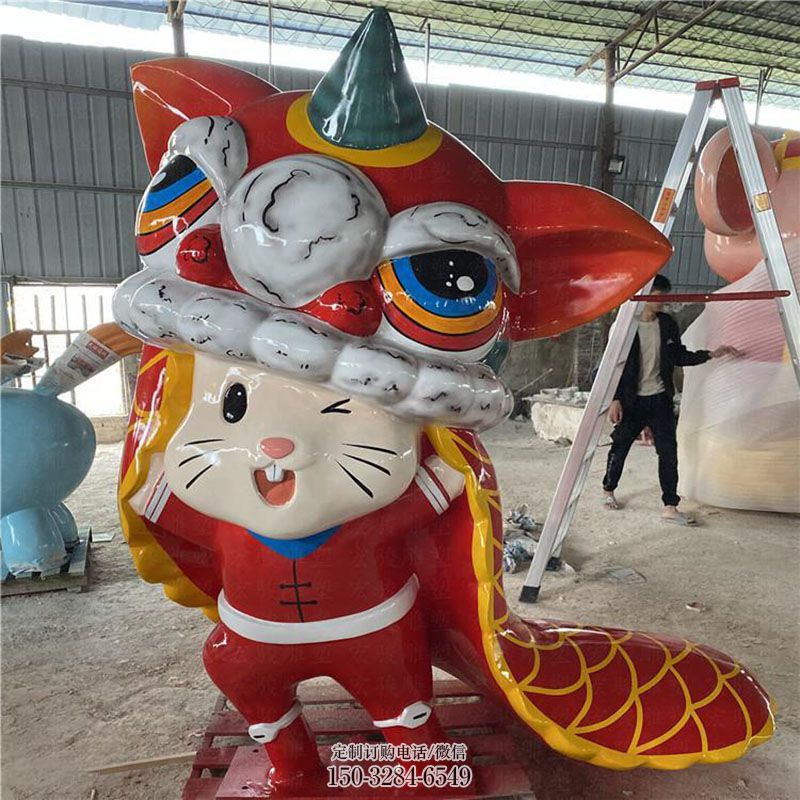 钢铸卡通猫雕塑 动漫雕塑工艺服务商 公园景观卡通猫雕塑供求
