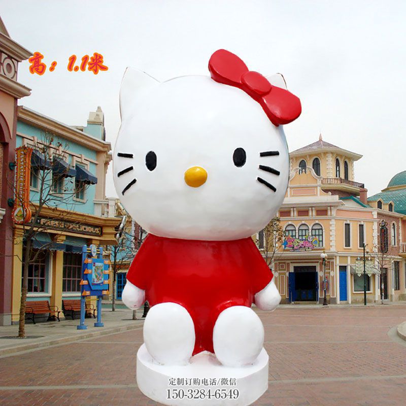 钢铸卡通猫雕塑 景区动漫雕塑优选 卡通猫雕塑装饰精品