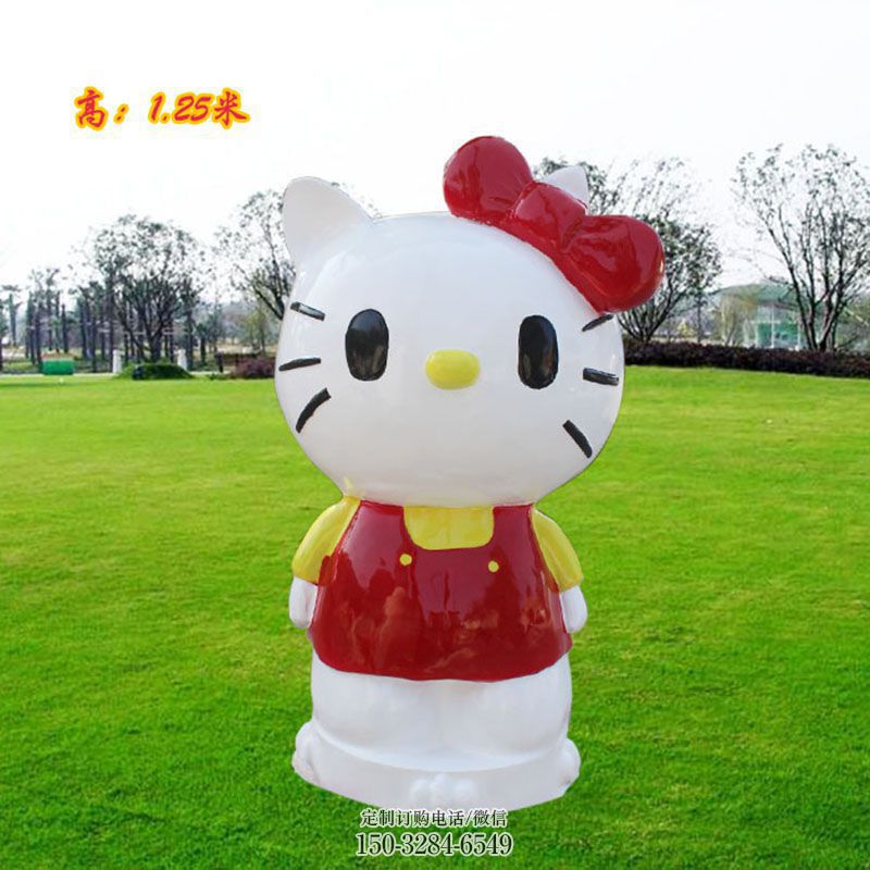 各类卡通猫雕塑 动漫雕塑主题定做 门口卡通猫雕塑订做