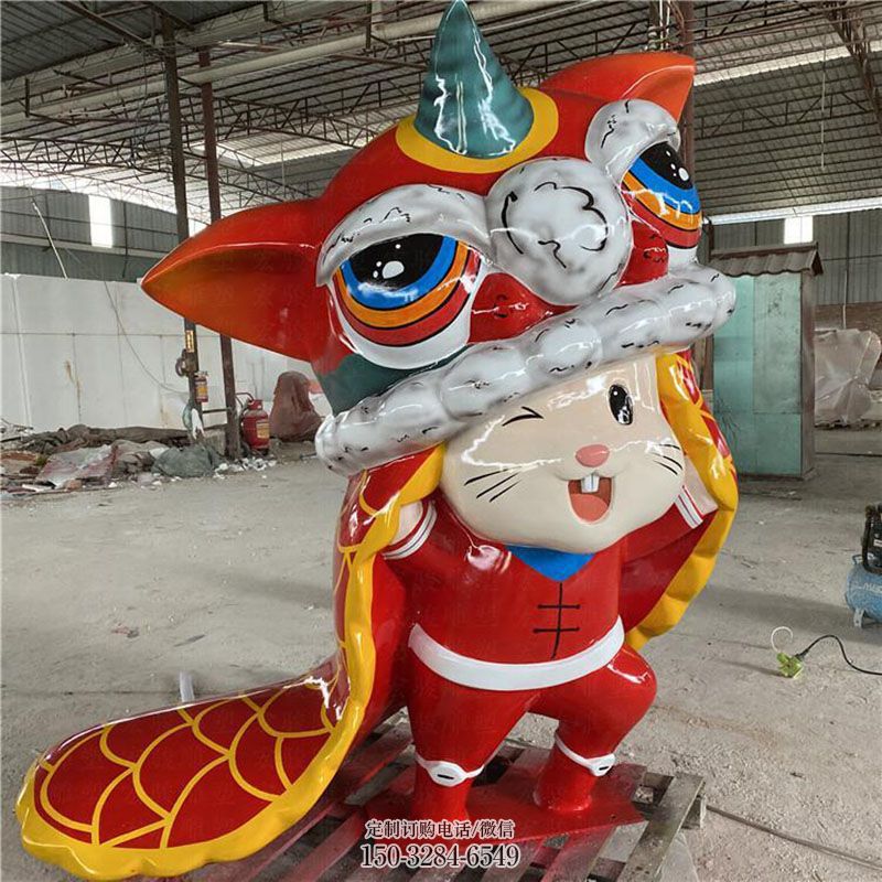 酒店卡通猫雕塑 动漫雕塑装饰精品 景观户外卡通猫雕塑点击