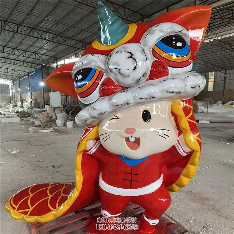 民俗卡通猫雕塑 户外动漫雕塑摆放制作 户外卡通猫雕塑摆放精选