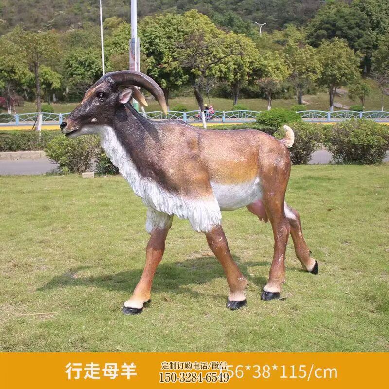 酒店绵羊雕塑 动物雕塑装饰精品 景观户外绵羊雕塑点击