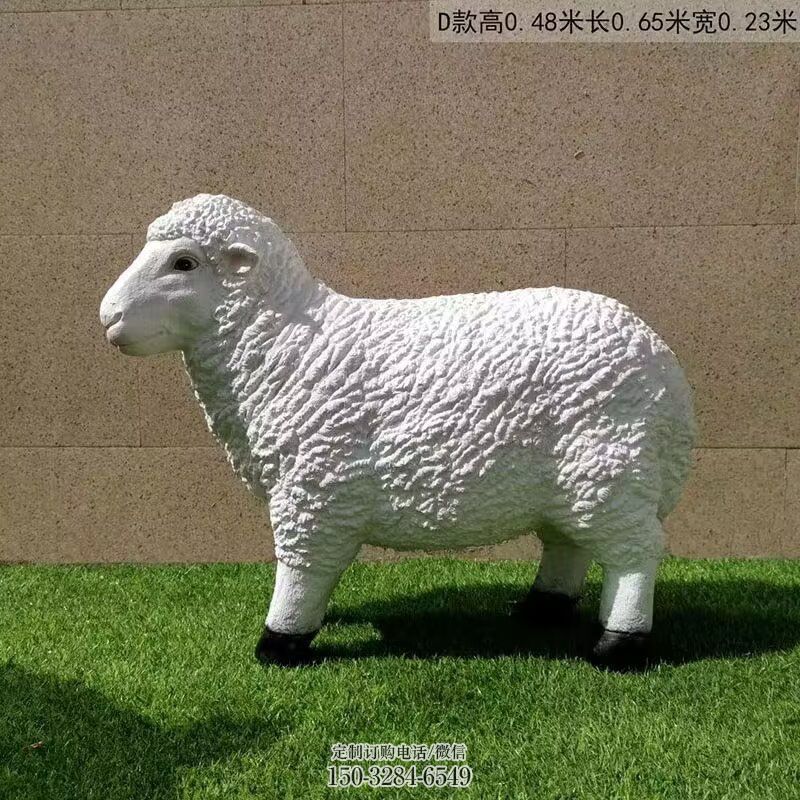 文化绵羊雕塑 景观户外动物雕塑点击 户外绵羊雕塑供给