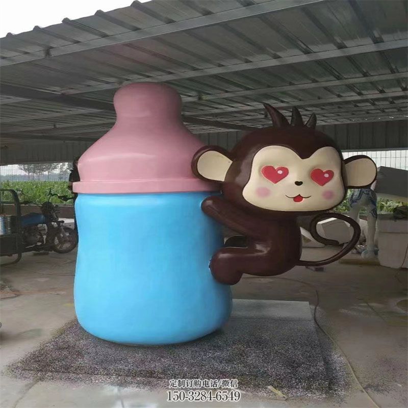 各类卡通猴子雕塑 动物雕塑工艺服务商 商业卡通猴子雕塑标准